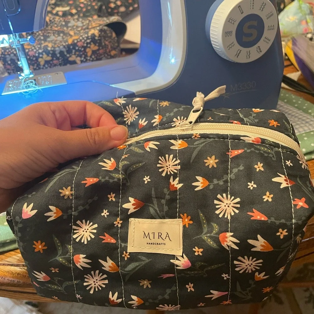 Handmade %100 cotton makeup bags